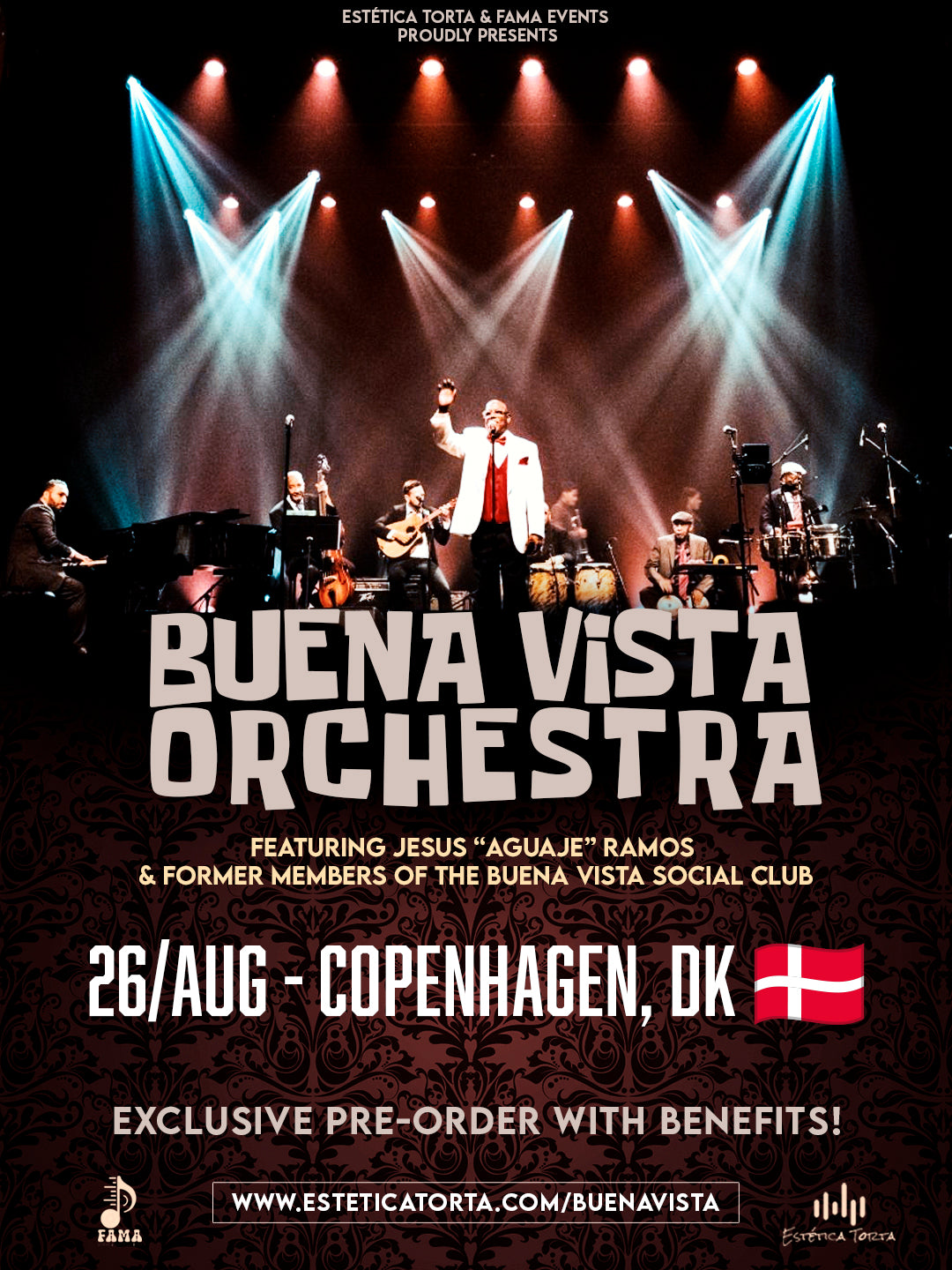 AUG/26 - BUENA VISTA ORCHESTRA - København, Danmark