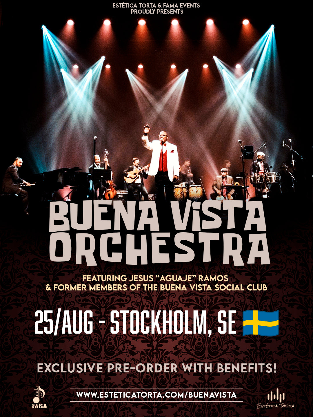 AUG/25 - BUENA VISTA ORCHESTRA - Stockholm, Sverige
